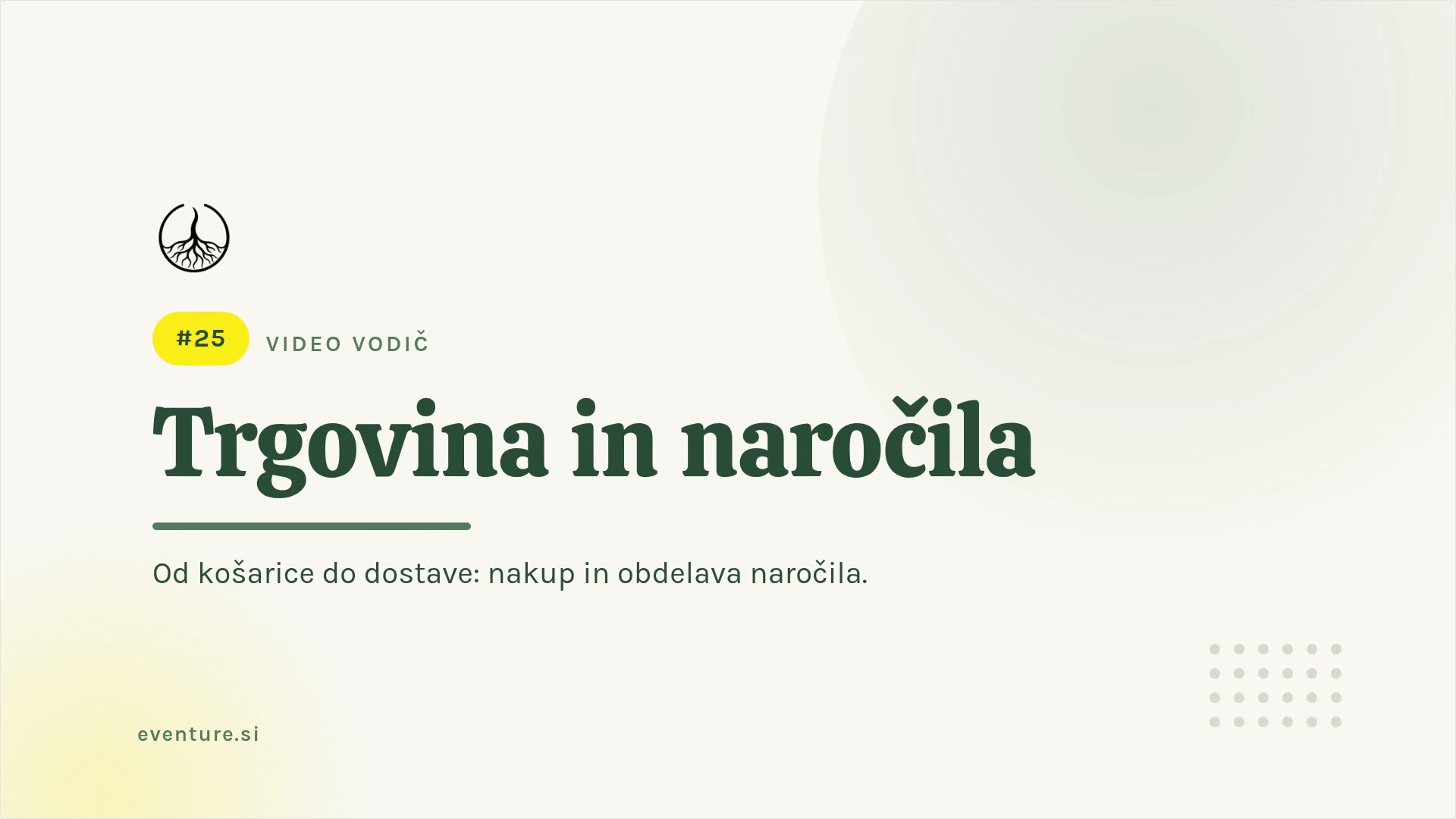 Trgovina in naročila